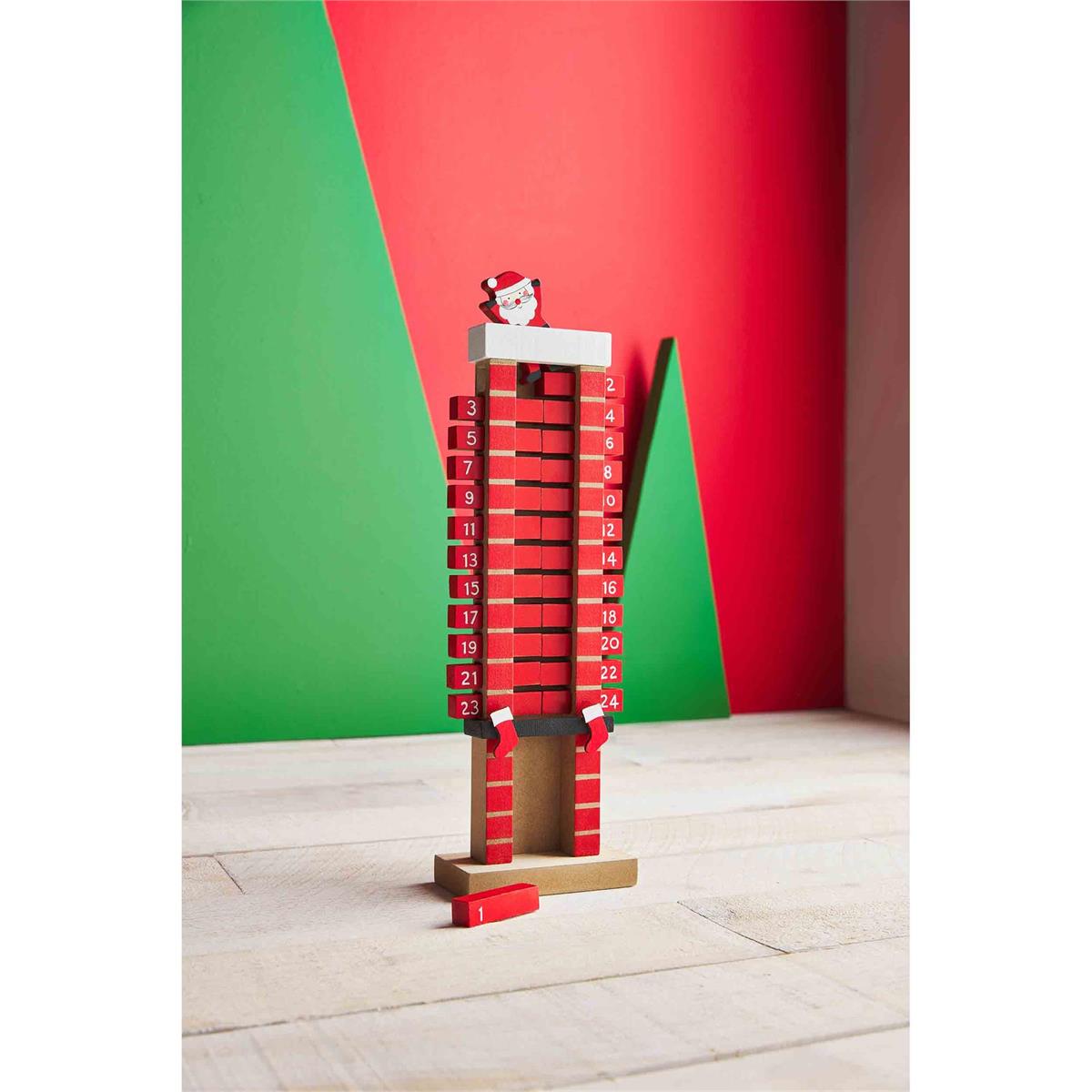 Santa Chimney Advent Calendar the blue béret
