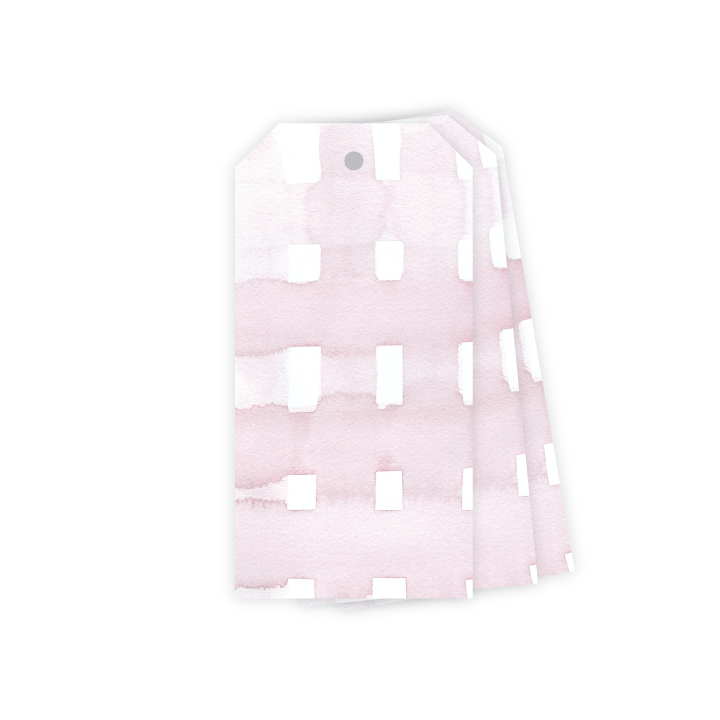 Pink Gingham Gift Tags – the blue béret