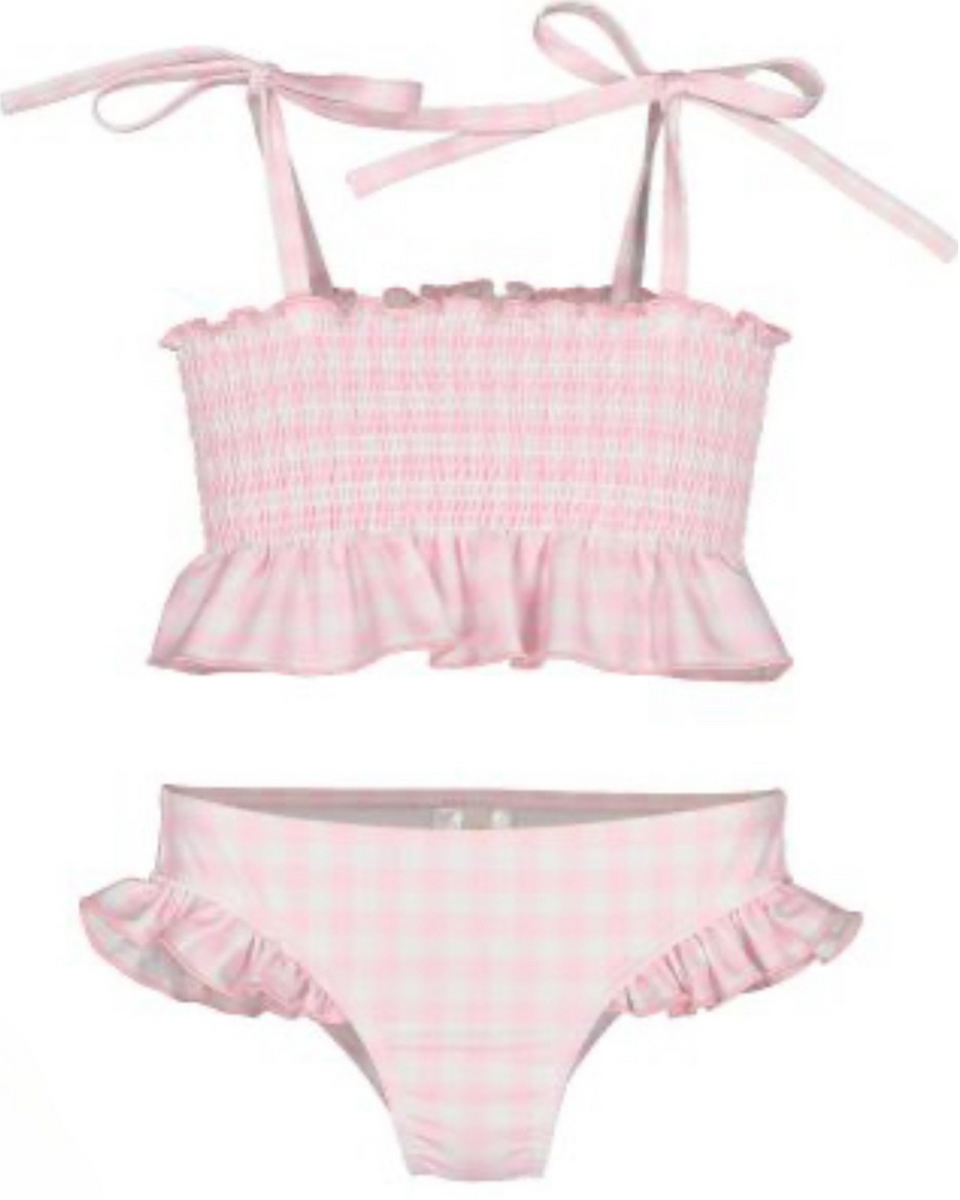 Mini Blue Gingham T-shirt | Sal & Pimenta