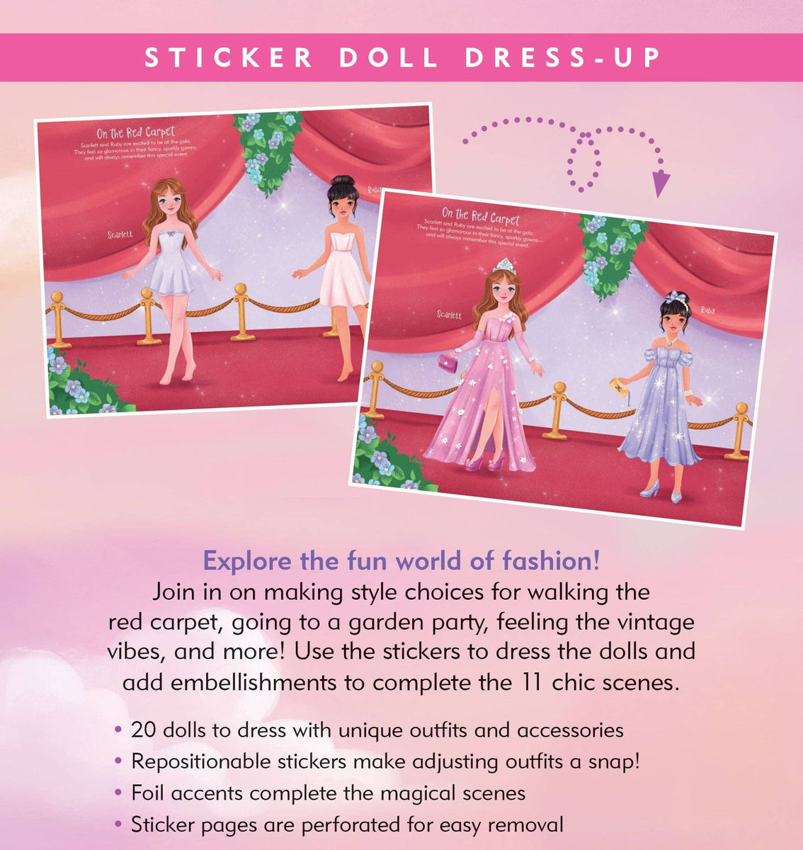 fashion dress sticker Fashion Girl Stickers | Watercolor Modern Girls Streetwear Style Dress Street Style Themed Stickers, ML05