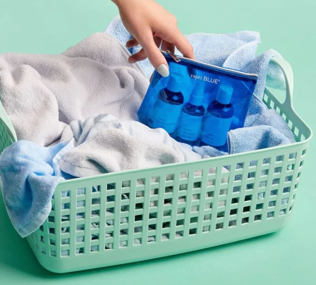 Capri Blue Laundry Gift Set the blue béret