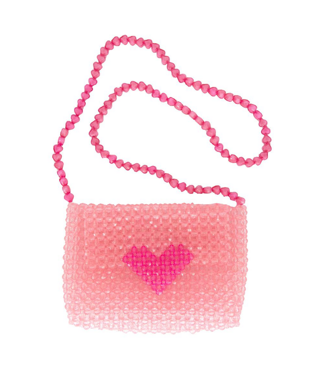 Beaded Heart Bag the blue béret
