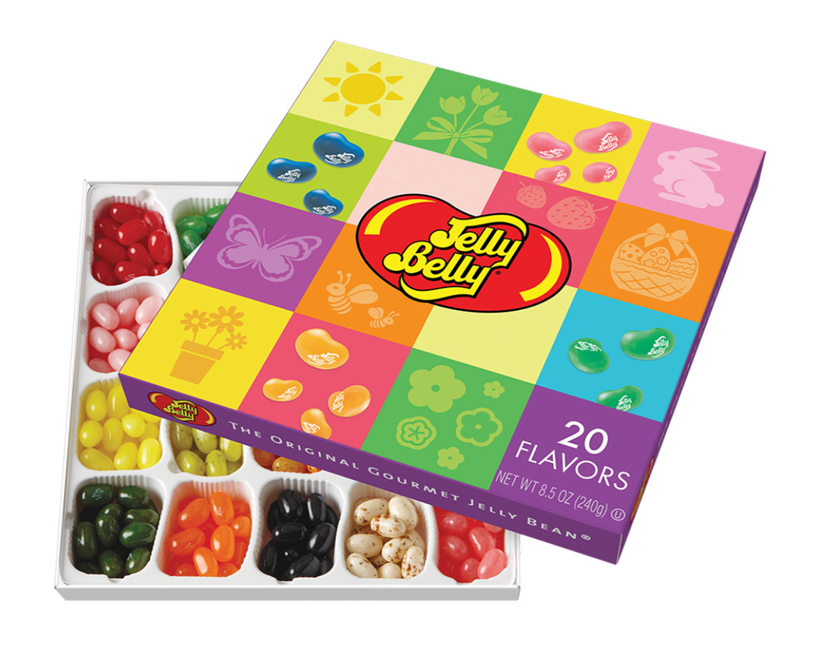 Jelly Belly 40-Flavor Clear Gift Box, 32 oz