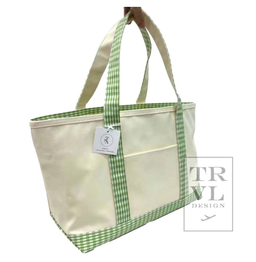 GINGHAM MIST MINI TOTE - COATED CANVAS With GINGHAM MIST TRIM main image 1