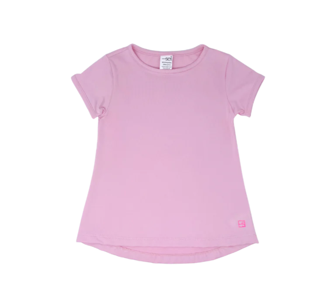 Bridget Basic Tee - Cotton Candy Pink/Floral
