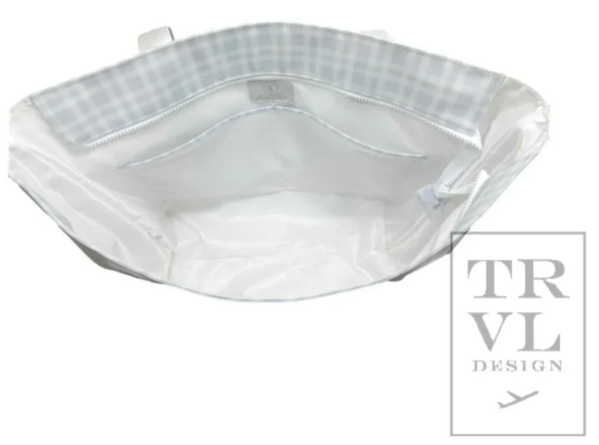 TRVL Jumbo Tote - X-Large Tote - Pimlico Stripe Sand