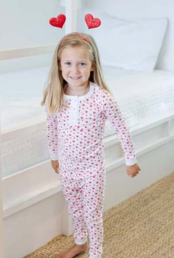 Lila & Hayes Girls Alden Pajamas Set - Christmas Angels