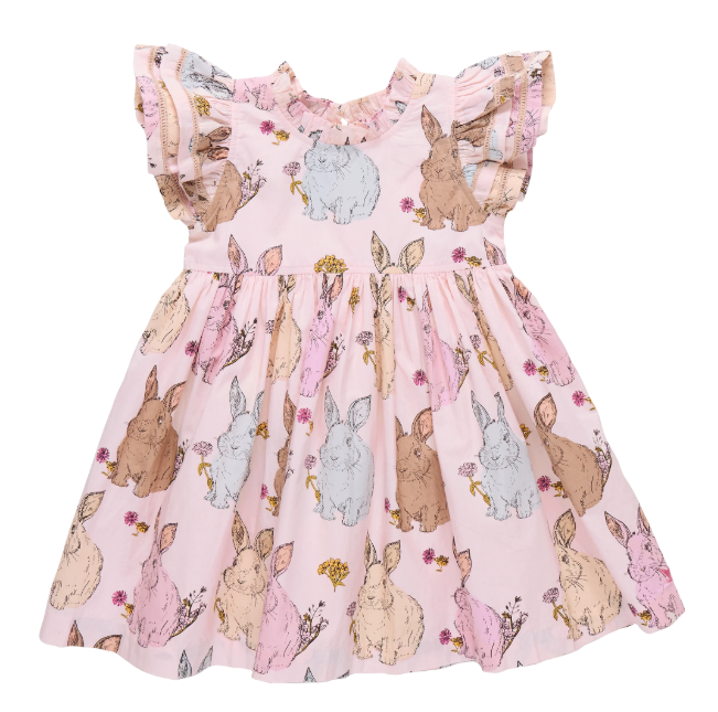 pink chicken christmas dress Tree quarter puffed sleeves and a full skirt thats tailor Girls Peachy Dress- Lavender Nutcracker
