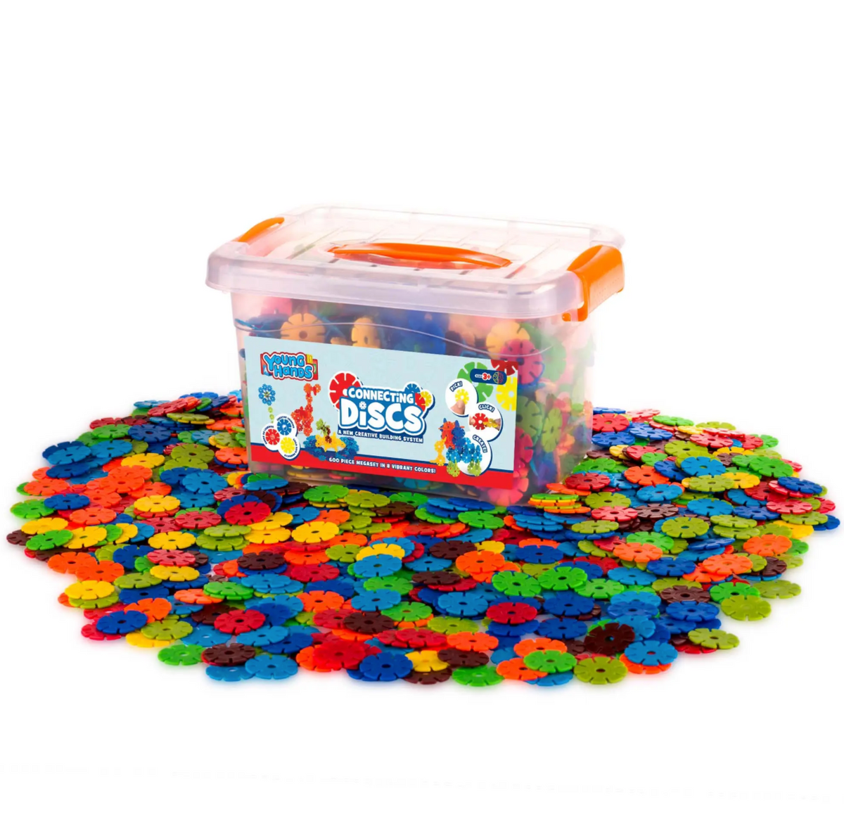 Connecting Discs 600 Piece Interlocking Plastic Disc Set the