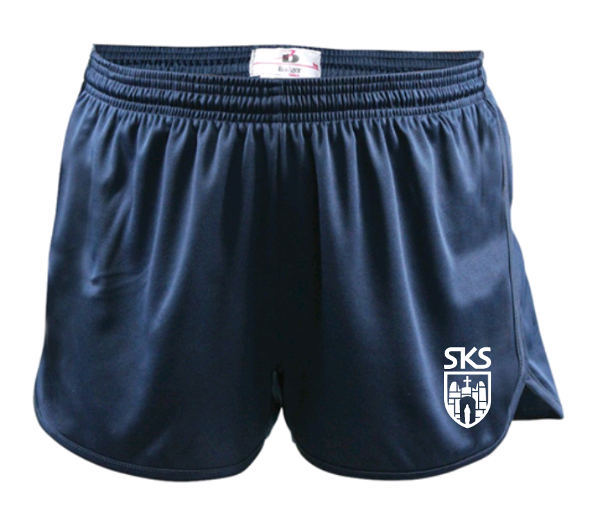 SKS Uniform Gym Shorts 3.5" Inseam Track Short Style the blue béret