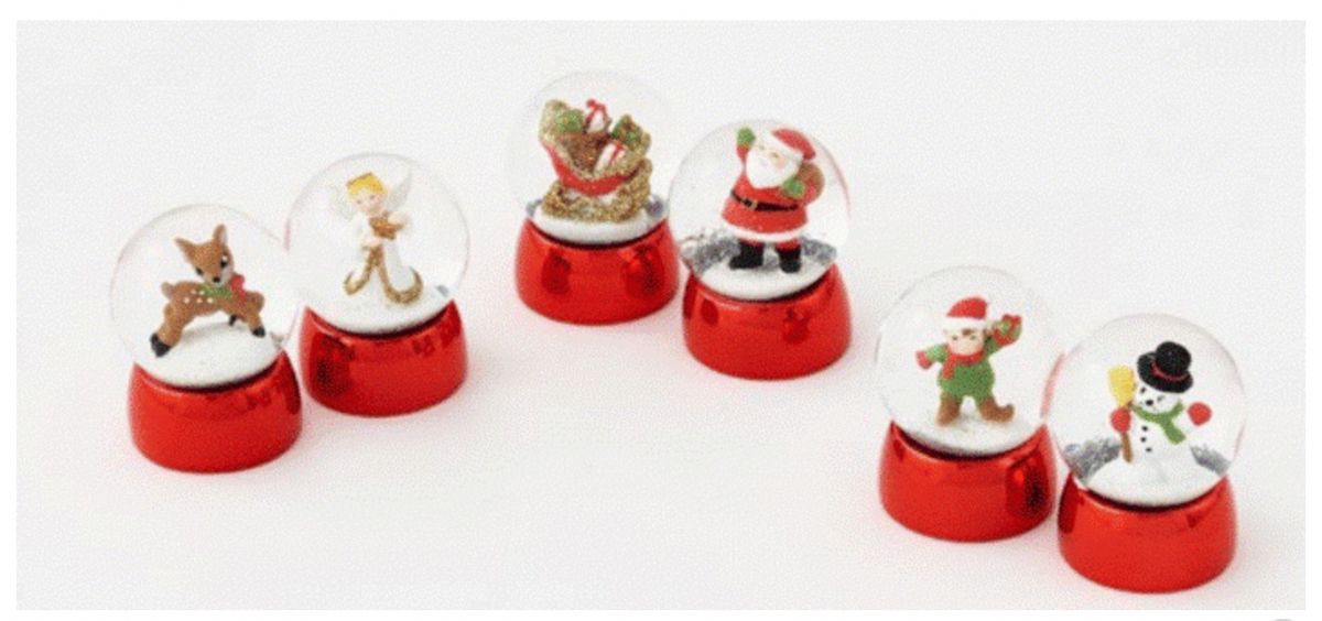 Tinsel Town Character Mini Snow Globes the blue béret