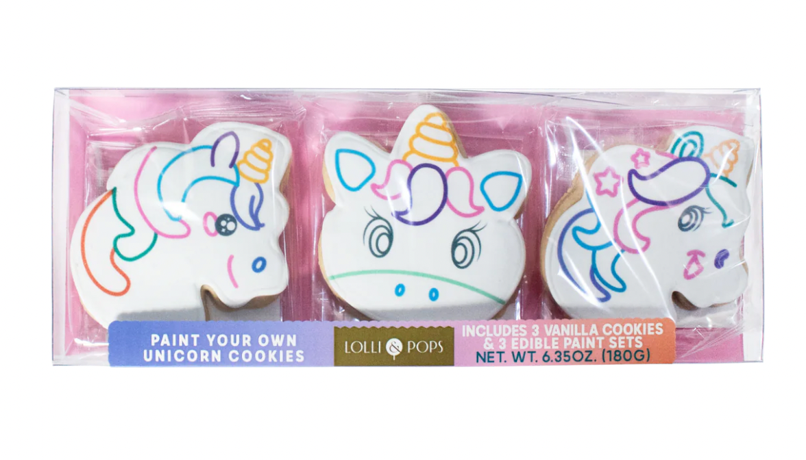 Paint Your Own Unicorn Cookies by Lolli & Pops – the blue béret