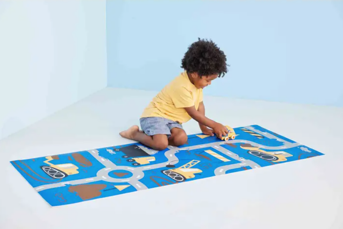 Construction Play Mat the blue beret