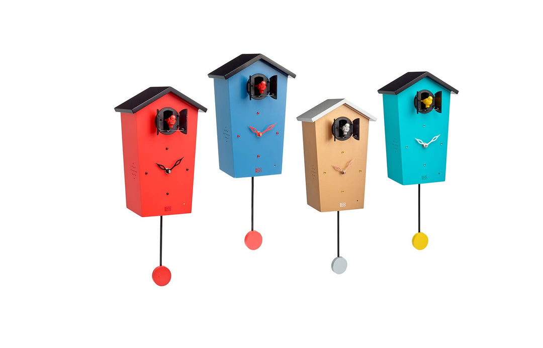 KOOKOO White BirdHouse KooKoo Clock – the blue béret