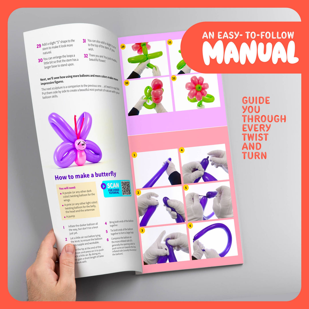 Balloon Animal Twisting Kit for Kids (with pump), Gift – the blue