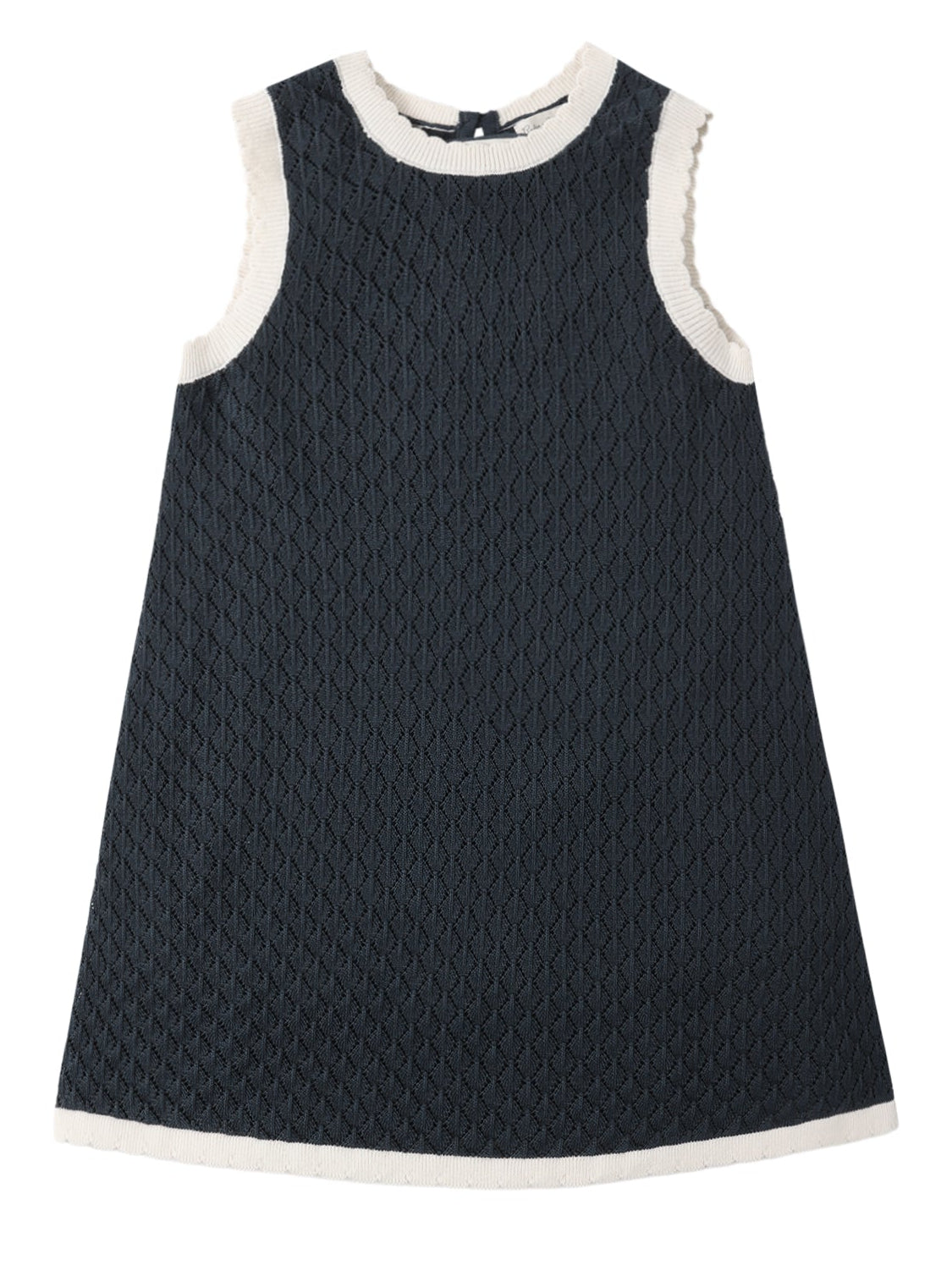 rylee and cru crochet dress Teen Crochet Mini Dress Navy 16Y
