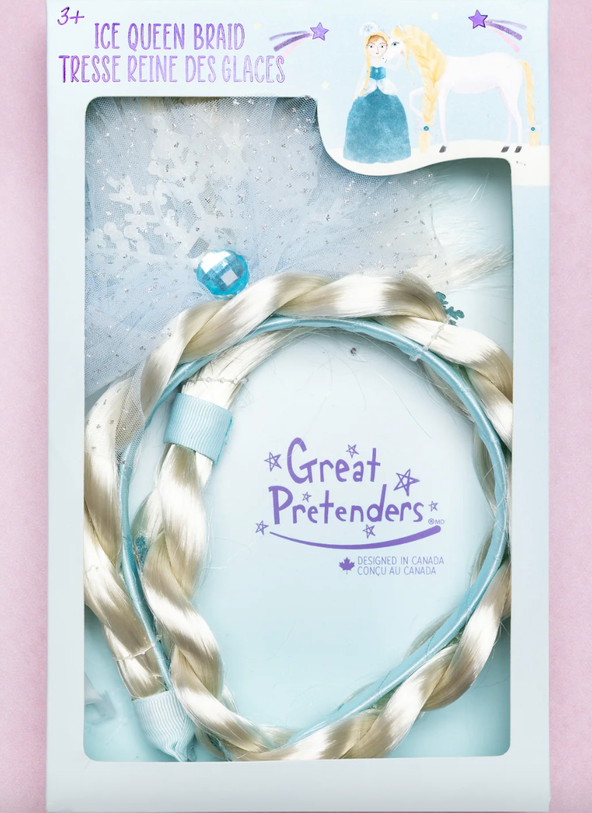Great Pretenders Ice Queen Princess Hair Braid Headband Great Pretenders Ice Queen Princess Hair Braid Headband