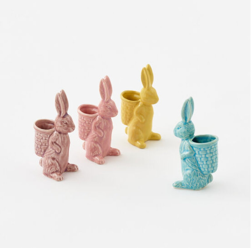 Embossed Bunny w/Basket, 5.5
