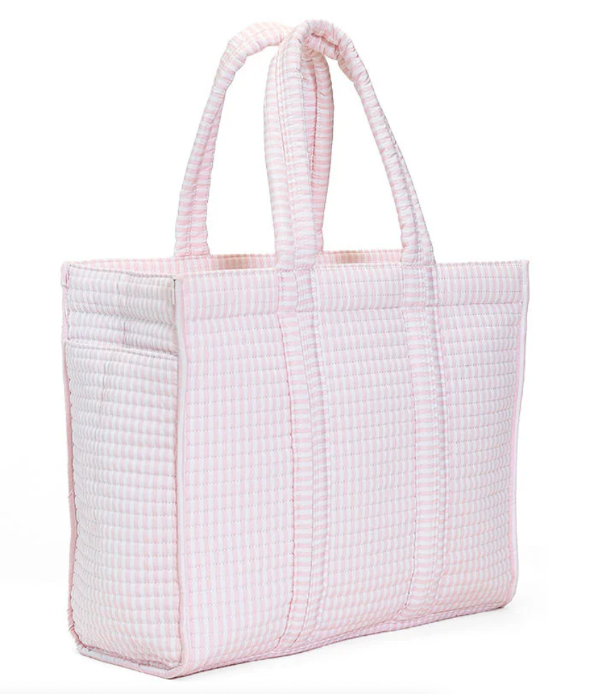 HAMPTONS FLORAL QUILTED GO GO TOTE – the blue béret