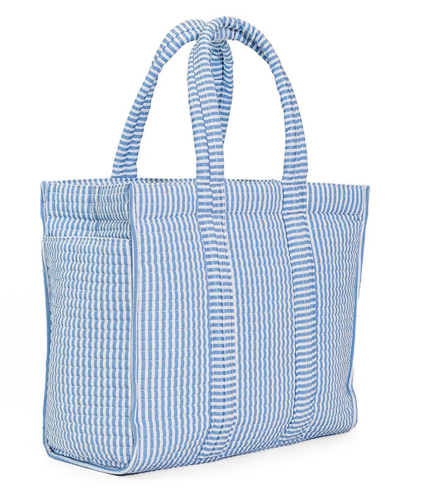 HAMPTONS FLORAL QUILTED GO GO TOTE – the blue béret