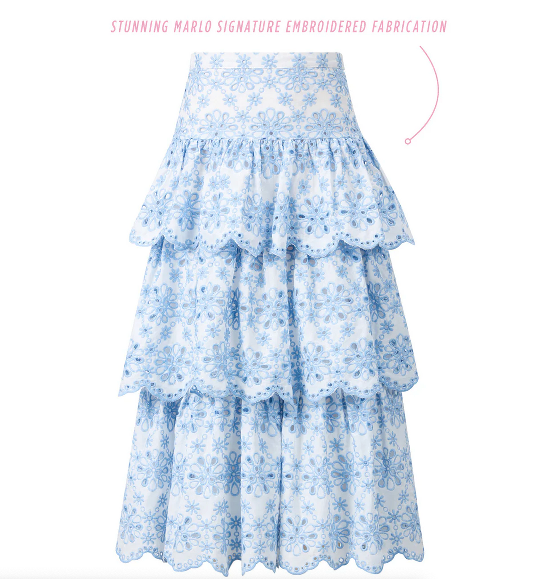 スカート Ameri NORA FLOWER EMBROIDERY SKIRT 美品 アメリ スカート NORA FLOWER EMBROIDERY SKIRT - メルカリ