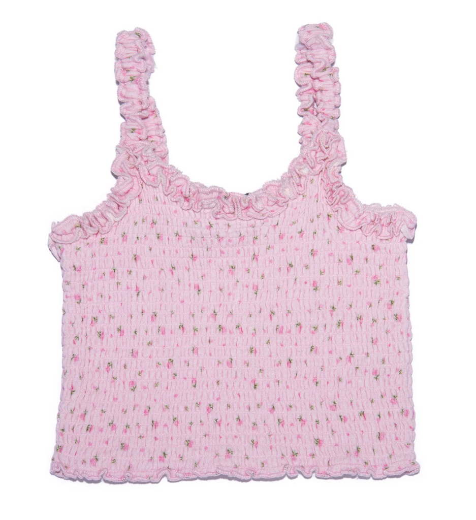 Shari Top Embroidered Pink Rose Guaze | Katie J NYC – the