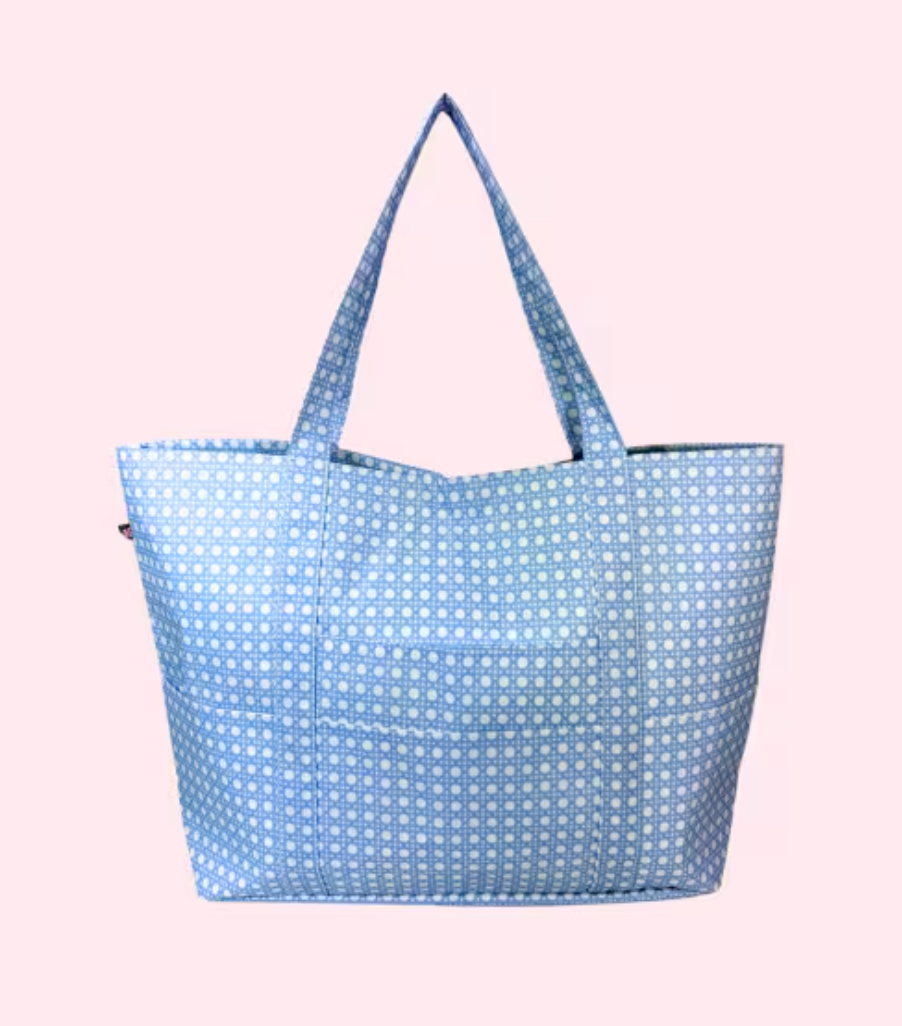 Baby Blue Bungalow~Glossy~ Big Mama tote | Mint – the blue béret