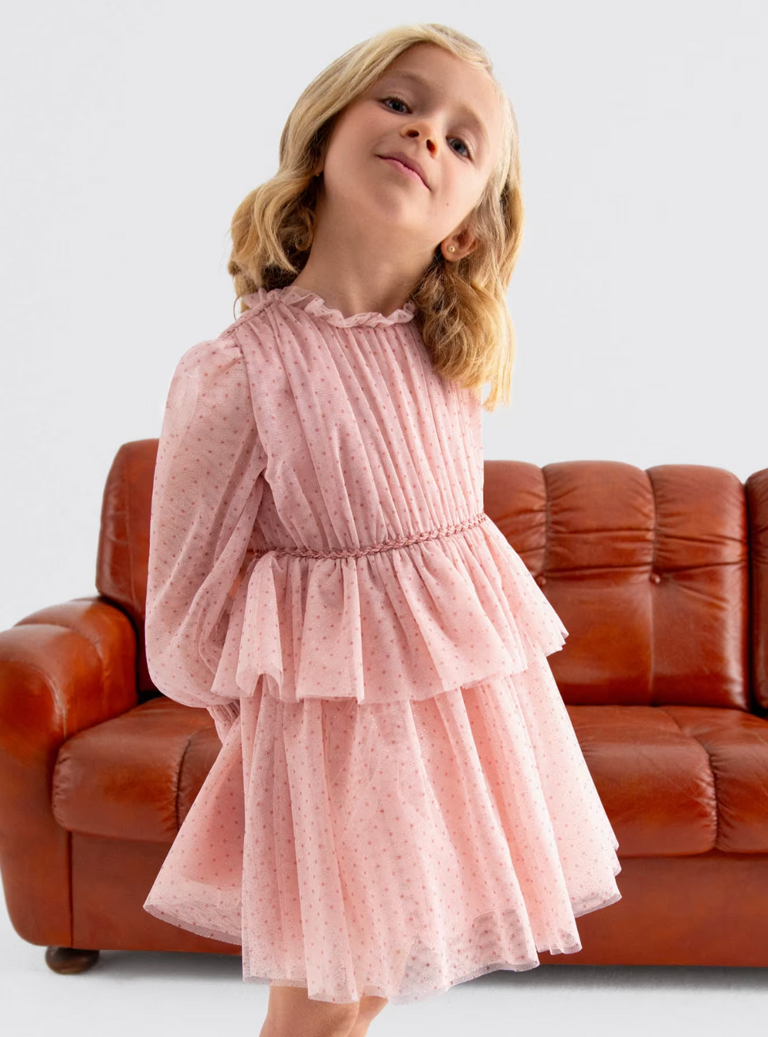 Petal Glitter Tulle Dress | Abel & Lula – the blue béret