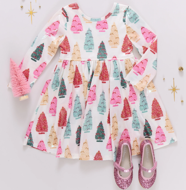 pink chicken steph dress Pink Chicken Girls' Steph Velour Dress - Little Kid - Pink - Size 4