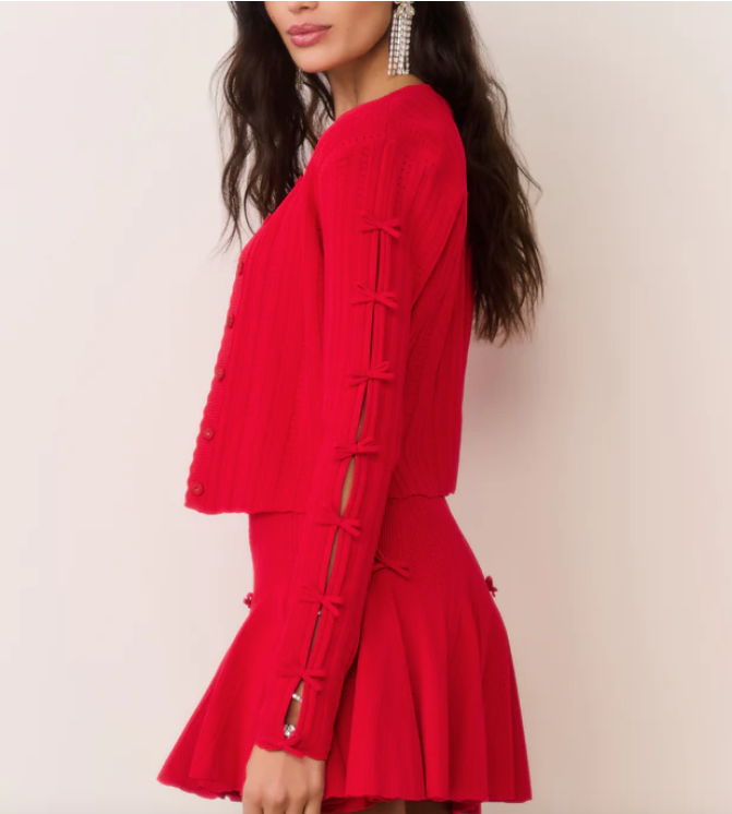 Zoriah Rib Pointelle Knit Cardigan | Love Shack Fancy – the blue béret Zoriah Rib Pointelle Knit Cardigan | Love Shack Fancy – the blue béret