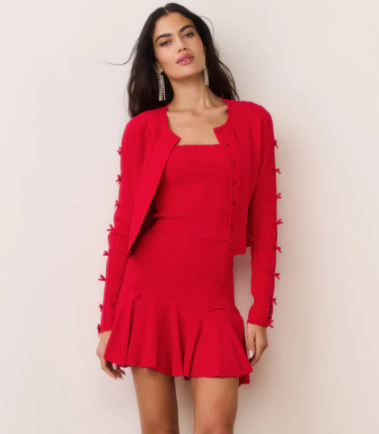 Zoriah Rib Pointelle Knit Cardigan | Love Shack Fancy – the blue béret