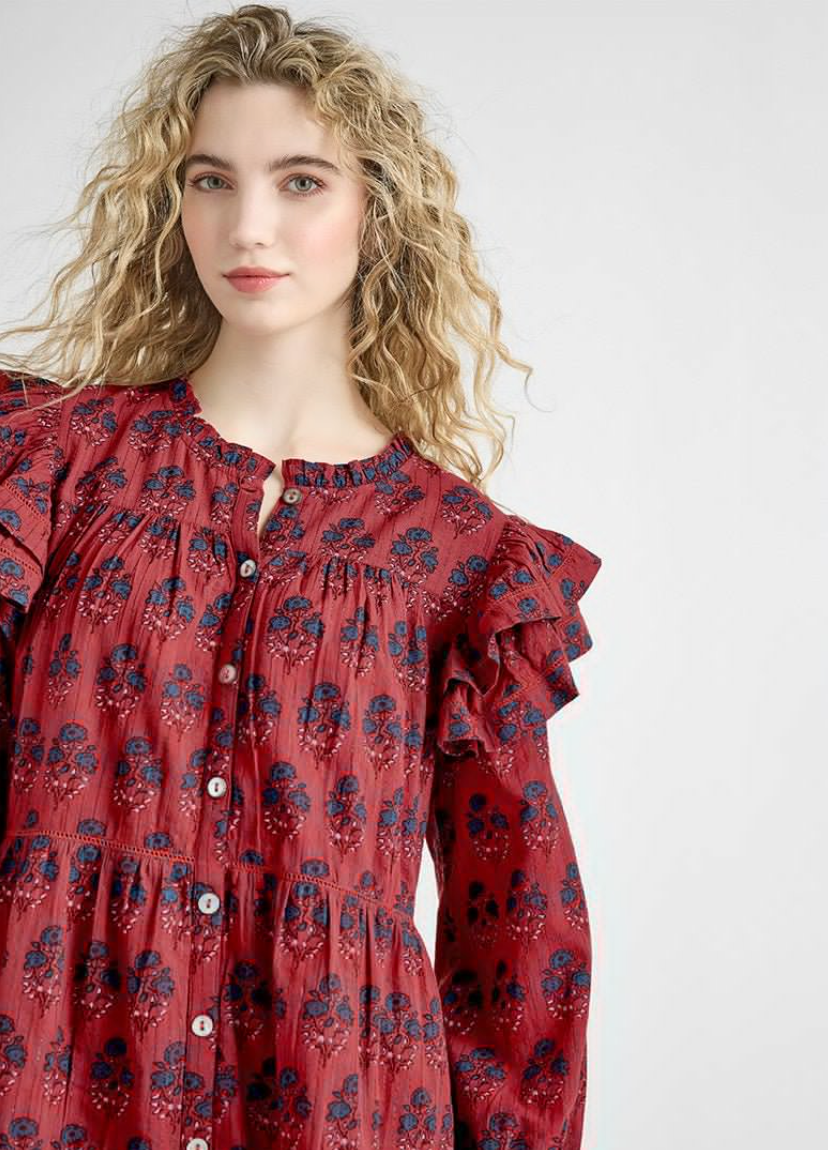 red chicken dress Red Chicken Frock