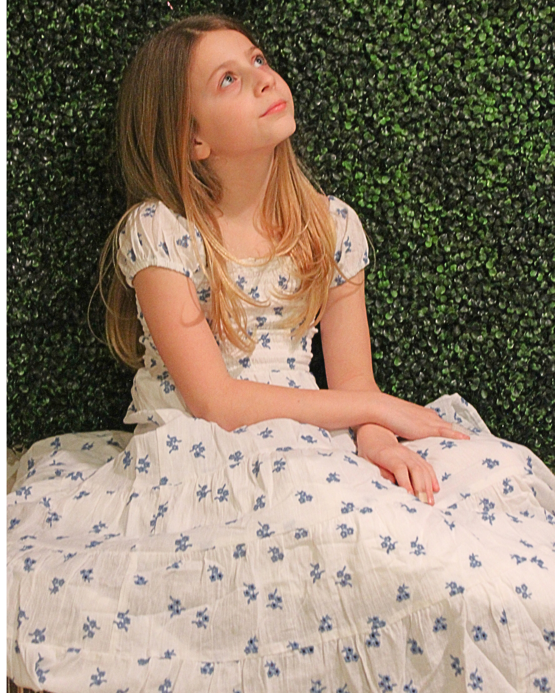 Indie Print Puff Sleeve Maxi Boho Eyelet | Katie J – the blue béret