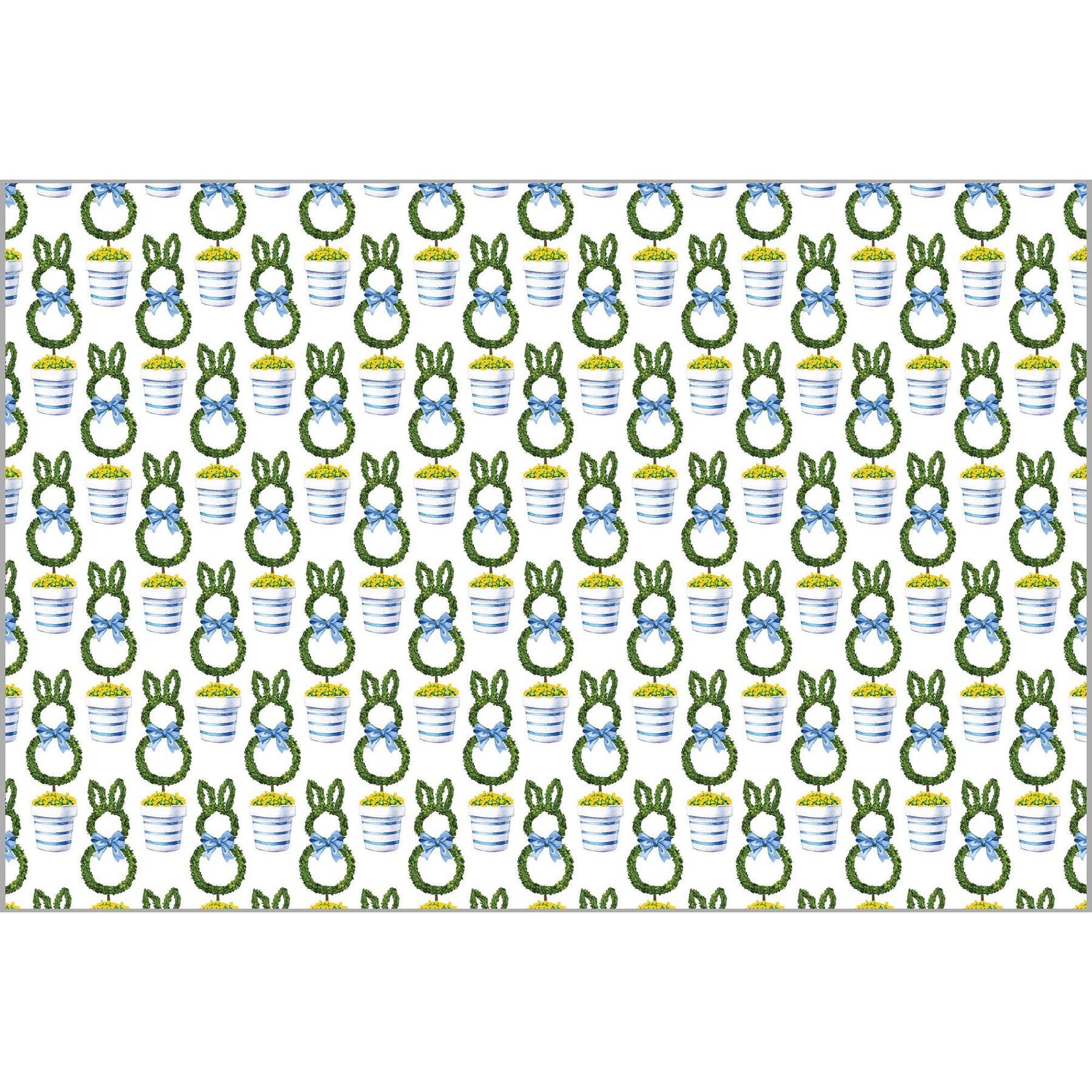 Bunny Topiary Placemats the blue béret